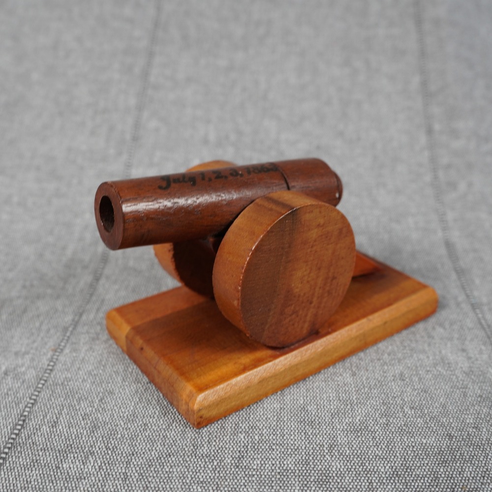 Vintage Gettysburg PA Wooden Cannon Souvenir July 1 2 3 1863 Civil War Wood Desk